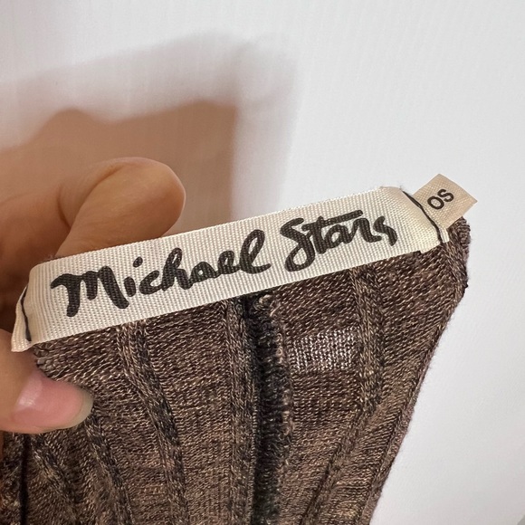 MICHAEL STARS Drapey Long Sleeve Tee. Size OS - Picture 6 of 7